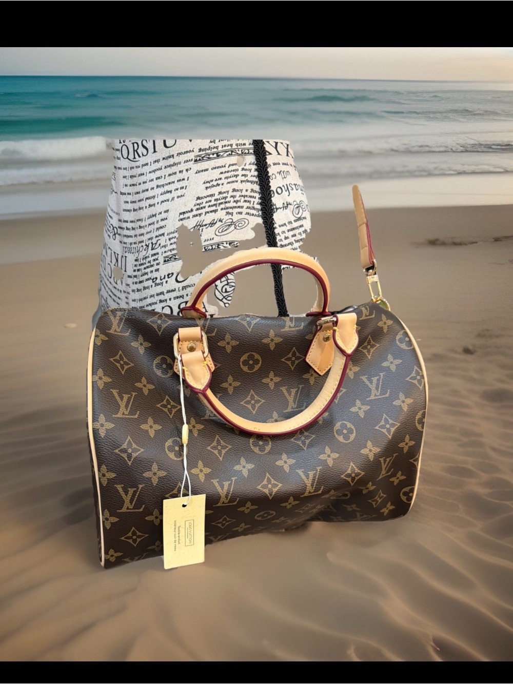 Brown ‎ Monogram 30 Leather Handbag